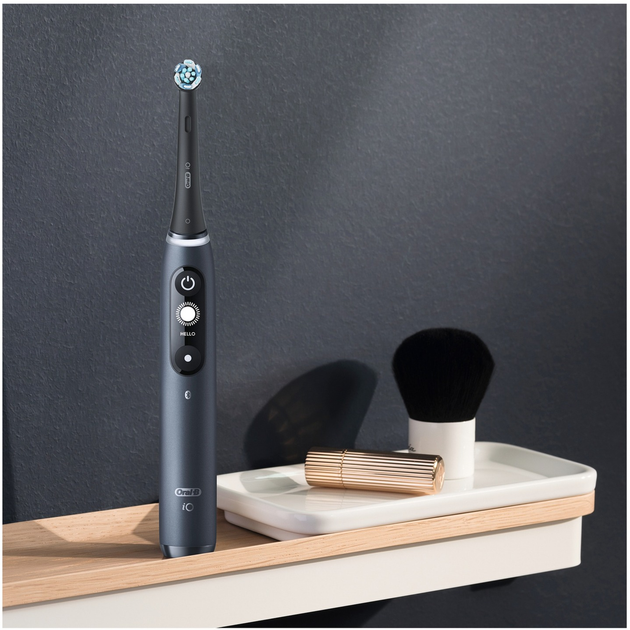 Електрична зубна щітка Oral-B iO 7N Чорна + Brush Head + TC (4210201408482) - зображення 7