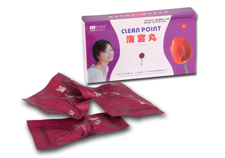 Китайські фітотампони Bang De Li "Clean Point" гінекологічні лікувальні тампони клін поінт на травах для жінок, ваакумовані (6 шт) - зображення 6