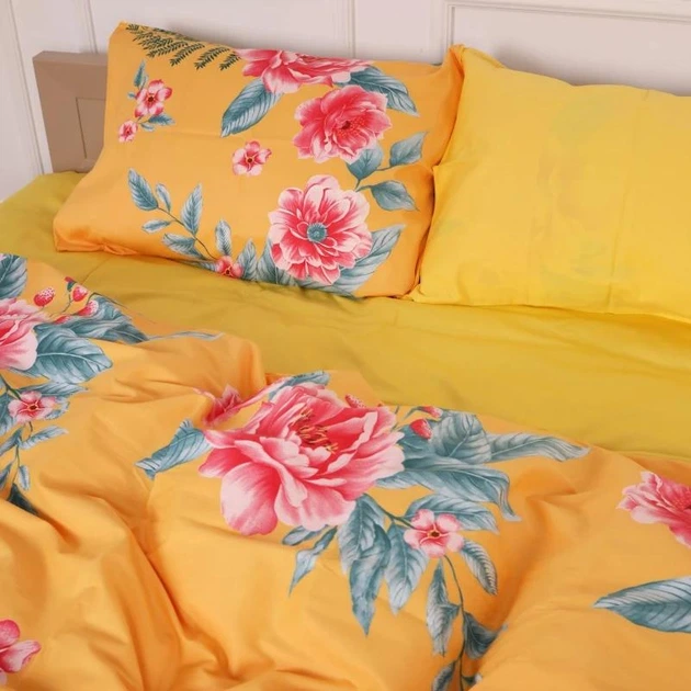 Комплект постельного белья MirSon Сатин Premium 22-1267 Tropics 143х210х2 (2200003067149) - изображение 2