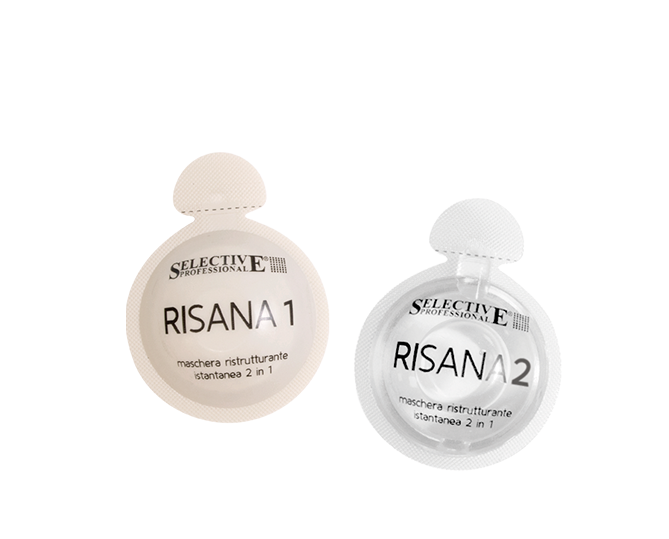 Двокомпонентна маска миттєвої дії, що відновлює Selective Professional Risana Astuccio Squishpack 1+1x15 мл - Фото 1 Двокомпонентна маска миттєвої дії, що відновлює Selective Professional Risana Astuccio Squishpack 1+1x15 мл - зображення 1