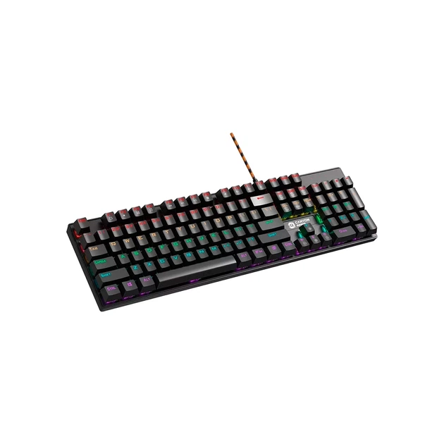 Клавіатура Canyon Deimos GK-4 Rainbow LED USB UA Black (CND-SKB4-US) - Фото 2 Клавіатура Canyon Deimos GK-4 Rainbow LED USB UA Black (CND-SKB4-US) - зображення 2