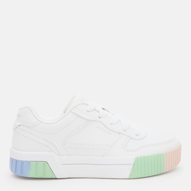 Дитячі кеди для дівчинки Skechers Jade 310890L WMLT 33 Білі від Rozetka на платформі USKIDKA Акція на Дитячі кеди для дівчинки Skechers Jade 310890L WMLT 33 Білі від Rozetka