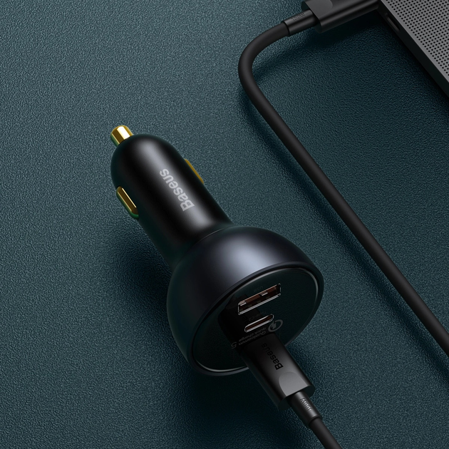 Ładowarka samochodowa Baseus USB-A + 2 x USB-C 160 W Black (TZCCZM-0G) - obraz 10