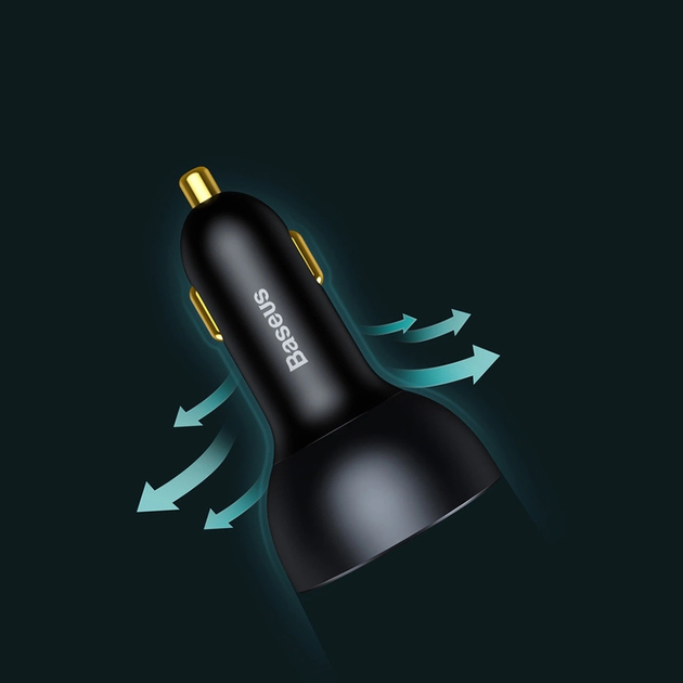 Ładowarka samochodowa Baseus USB-A + 2 x USB-C 160 W Black (TZCCZM-0G) - obraz 15