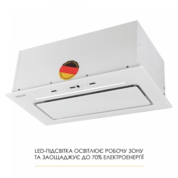Вытяжка weilor lumina wbg 68 white - изображение 7