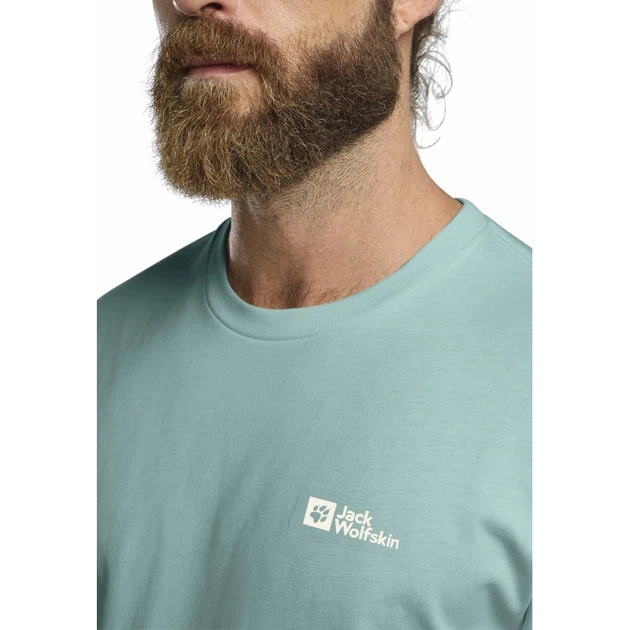 Футболка ESSENTIAL T M Jack Wolfskin 1808382_E0180 54 Бірюзовий (4064886437738) - Фото 4 Футболка ESSENTIAL T M Jack Wolfskin 1808382_E0180 54 Бірюзовий (4064886437738) - зображення 4