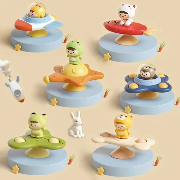 Детская игрушка спиннер на присоске ALASOU Frog - изображение 4