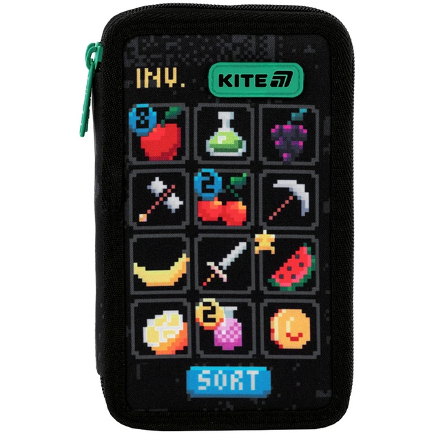 Пенал-книжка шкільний Kite Pixel Game (K25-623-2, 2 відділення) - Фото 3 Пенал-книжка шкільний Kite Pixel Game (K25-623-2, 2 відділення) - зображення 3
