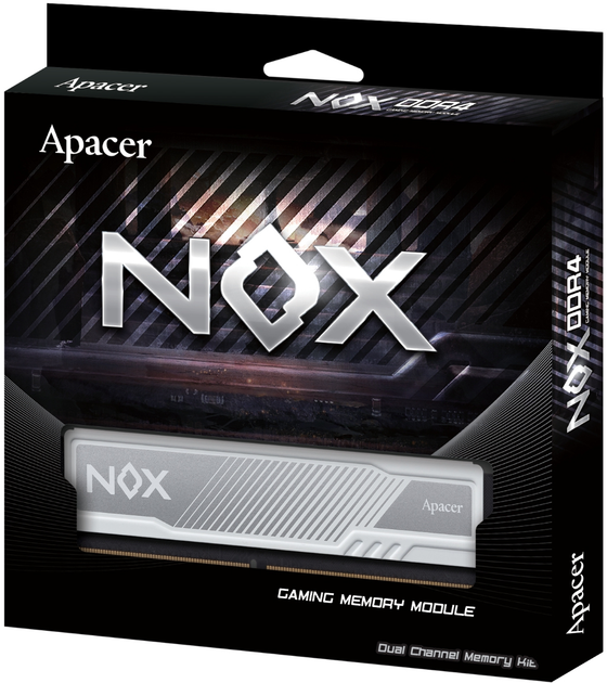 Оперативна памʼять Apacer DDR4-3600 32678MB PC4-28800 (Kit of 2x16384) NOX White (AH4U32G36C25YMWAA-2) - зображення 5
