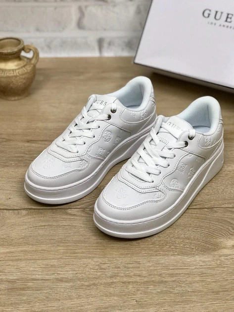 Кеды женские Guess Cleva Sneaker белые 37.5 (7) 24 см (B0D6YJV915) - Фото 6 Кеды женские Guess Cleva Sneaker белые 37.5 (7) 24 см (B0D6YJV915) - изображение 6