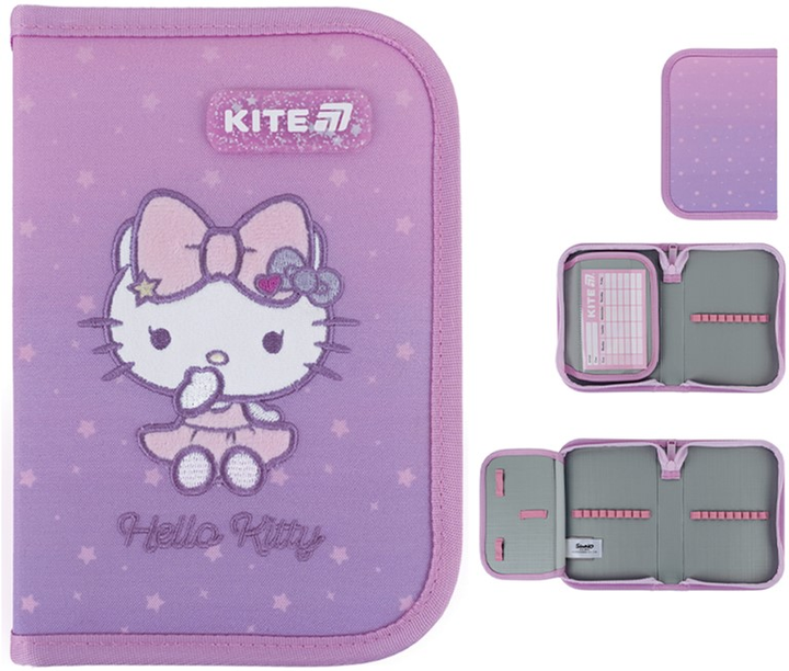 Пенал школьный без наполнения Kite Hello Kitty 1 отделение 1