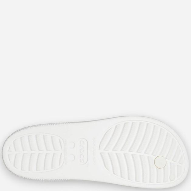Klapki japonki damskie na platformie Crocs Classic Platform 207714-100 39-40 (W9) 25 cm Białe (191448991392) - obraz 7