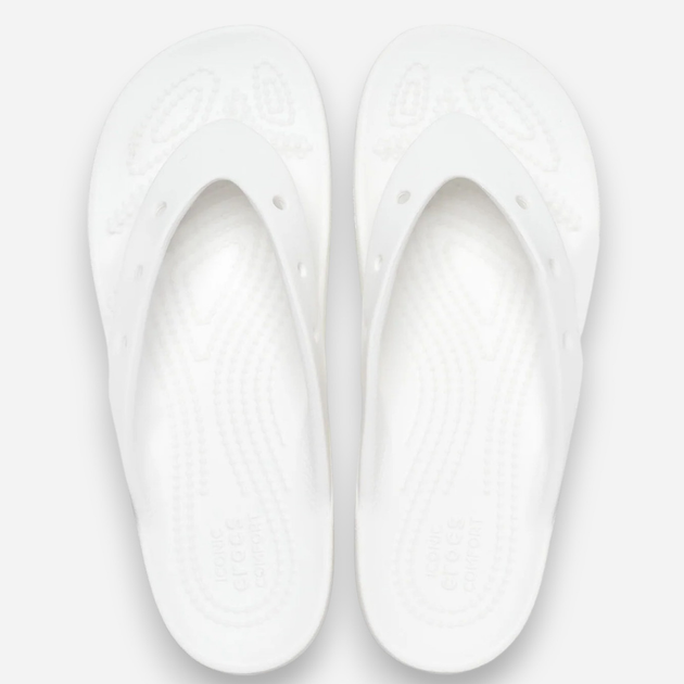 Klapki japonki damskie na platformie Crocs Classic Platform 207714-100 41-42 (W10) 26 cm Białe (191448991323) - obraz 5