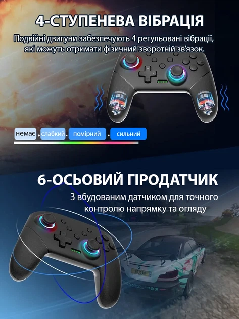 Геймпад DATA FROG для Nintendo/Nintendo Switch Oled Black - изображение 5