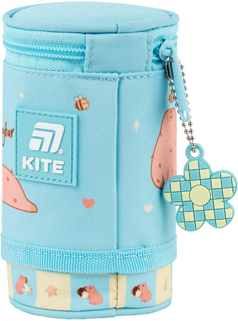 Пенал шкільний Kite Chilling Capybara 19х8х8 см Бірюзовий (K25-684-4) - зображення 4