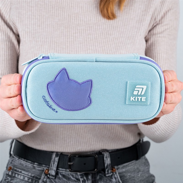 Пенал шкільний Kite Catsline 21x8.5x4.5 см Бірюзовий (K25-662-5) - зображення 6
