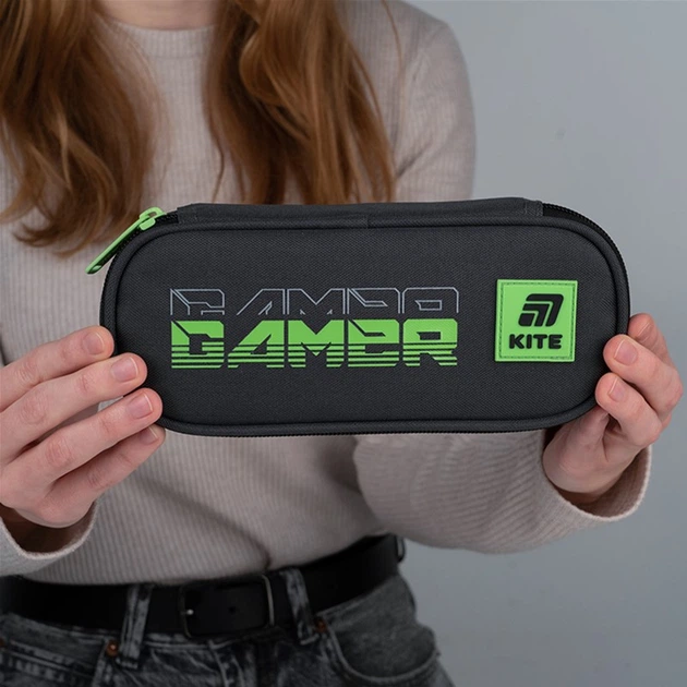 Пенал шкільний Kite Gamer 22x8.5x4.5 см Сірий (K25-599-2) - зображення 7