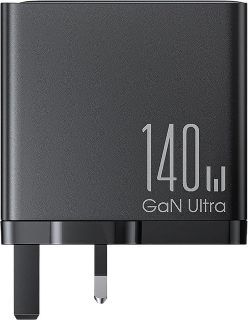 Ładowarka sieciowa JOYROOM GaN 140 W 3 x USB-C + USB-A wtyczka UK Black (JR-TCG05UK) - obraz 4