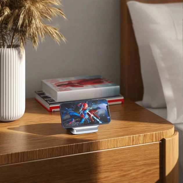 Stacja ładująca Dudao A11N 15 W 3-in-1 z kablem USB-C - USB-C White (6973687249489) - obraz 6