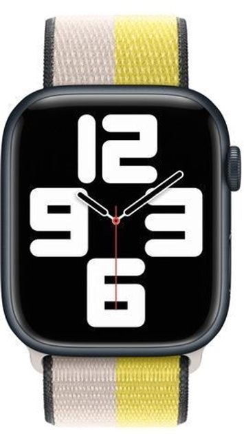 Pasek Apple Sport Loop do Apple Watch 45mm Oat Milk/Lemon Zest (MN5T3) - obraz 2