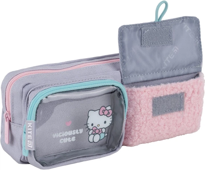 Пенал шкільний Kite Hello Kitty 8х21х7 см Сірий (HK25-2701-2) - зображення 6
