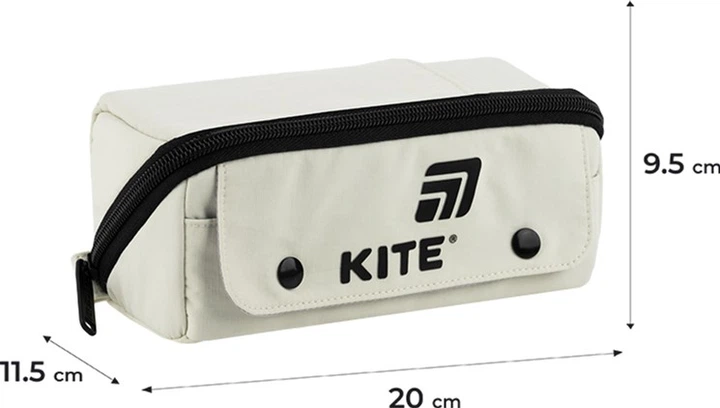 Пенал шкільний Kite 9.5x20x11.5 см Бежевий (K25-2702-3) - Фото 3 Пенал шкільний Kite 9.5x20x11.5 см Бежевий (K25-2702-3) - зображення 3