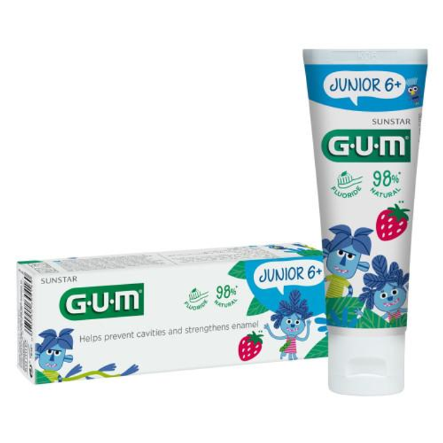 Зубная паста-гель GUM JUNIOR для детей от 6 лет 50 мл - изображение 2