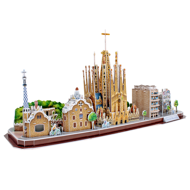 Конструктор 3D Cubic Fun City line Barcelona MC 256H - Фото 2 Конструктор 3D Cubic Fun City line Barcelona MC 256H - изображение 2