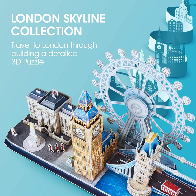 Конструктор 3D CubicFun CityLine London (MC 253h) - Фото 3 Конструктор 3D CubicFun CityLine London (MC 253h) - зображення 3
