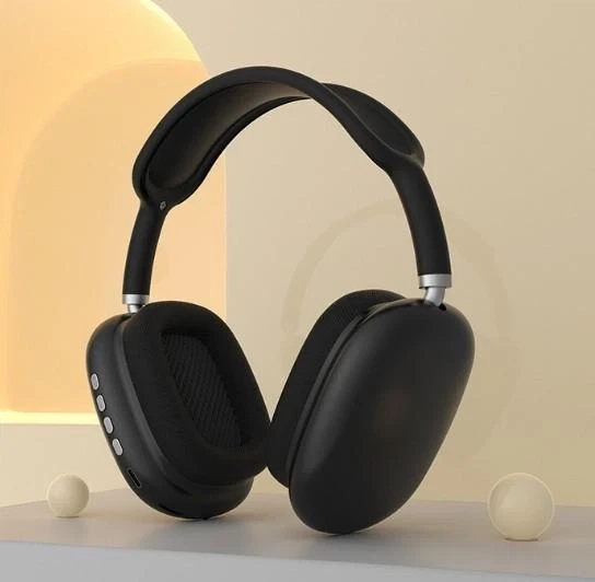 Беспроводные полноразмерные стерео Bluetooth наушники Macaron P9 Max Черный (81901YS894) - изображение 2