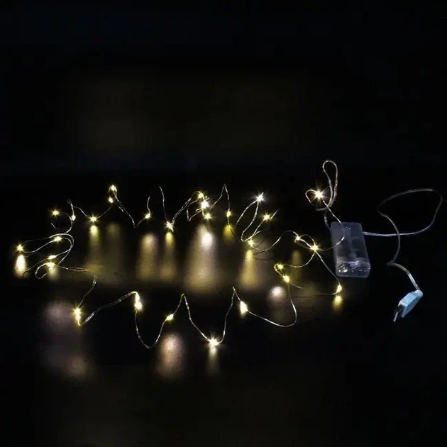 Гирлянд 30 Led Copper на медной проволоке Капля росы от батареек+USB Теплый белый 3 м (3712IM371) - Фото 1 Гирлянд 30 Led Copper на медной проволоке Капля росы от батареек+USB Теплый белый 3 м (3712IM371) - изображение 1