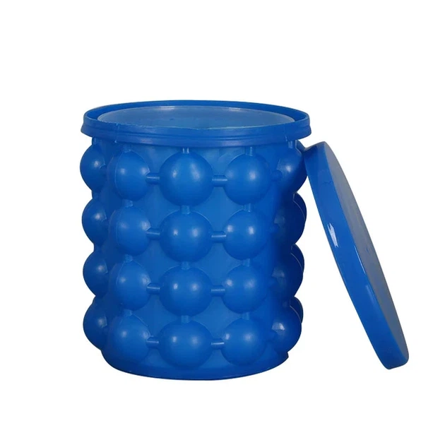 Силиконовое ведро для льда форма для льда Ice Cube Maker Genie 200 г Синий (SN9QI13212) - Фото 6 Силиконовое ведро для льда форма для льда Ice Cube Maker Genie 200 г Синий (SN9QI13212) - изображение 6