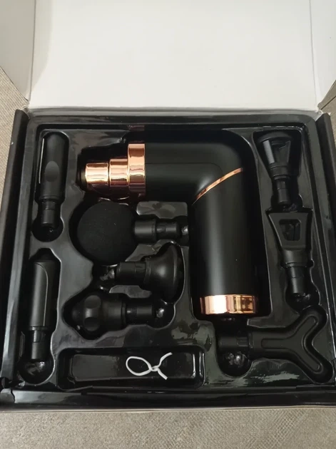 Массажер Черный Massage Gun HH-580 YU8SH7667 - Фото 2 Массажер Черный Massage Gun HH-580 YU8SH7667 - изображение 2