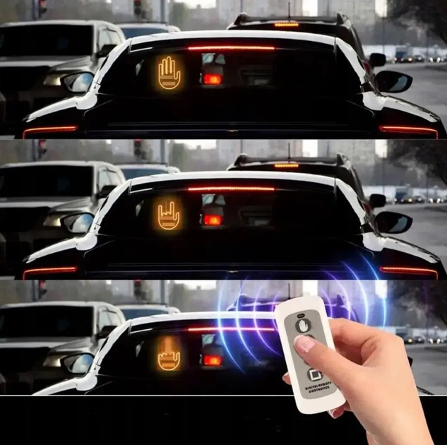 Светодиодная рука LED лампа с жестами для авто Hand Light с пультом управления. - изображение 7