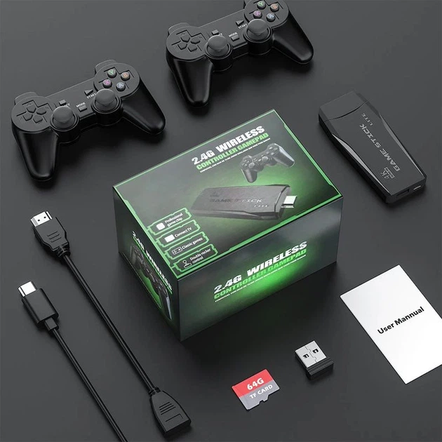Игровая приставка на 10000 игр Game Stick Lite M8 64Gb 4K универсальная HDMI, беспроводная - изображение 8