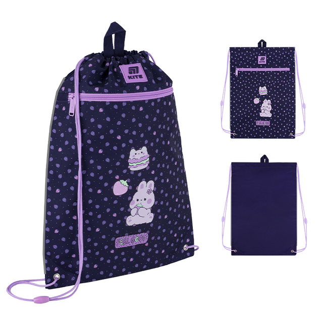 Сумка для взуття Kite Feel Good 46х33 см Фіолетова (K25-601M-3) - зображення 2