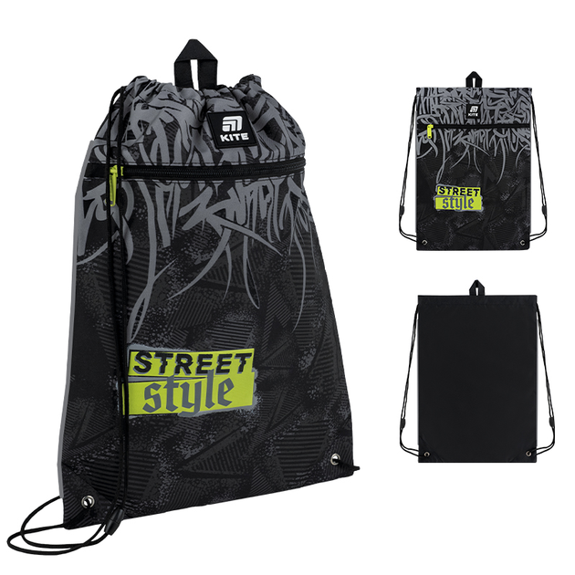 Сумка для взуття Kite Street Style 46х33 см Чорна (K25-601M-6) - зображення 2