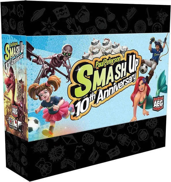 Настільна гра Smash Up: 10th Anniversary (Заміс ювілейна редакція, Англійською) (AEG5518) - Фото 1 Настільна гра Smash Up: 10th Anniversary (Заміс ювілейна редакція, Англійською) (AEG5518) - зображення 1