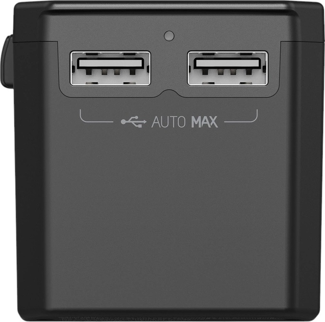 Мережевий зарядний пристрій CHOETECH PD6045 2 x USB-C + 2 x USB-A 45 Вт US/EU/UK/AU Black (6932112106209) - зображення 5