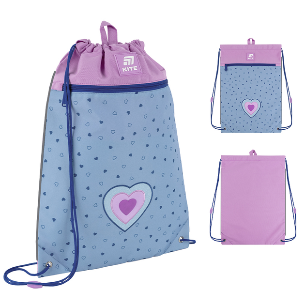 Сумка для взуття Kite Lovely 46х33 см Блакитно-рожева (K25-601M-15) - зображення 2