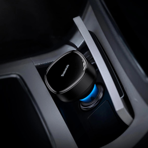 Ładowarka samochodowa Baseus Enjoyment 2 w 1 33 W 2 x USB-C Black (C00035500111-00) - obraz 6