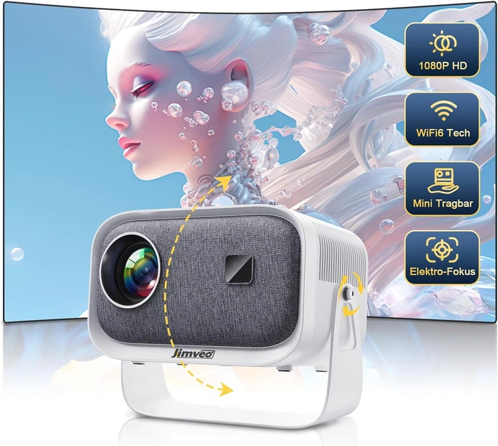 Jimveo プロジェクター　E18 Amazon.co.jp: Jimveo プロジェクター 天井投影 家庭用 1080P