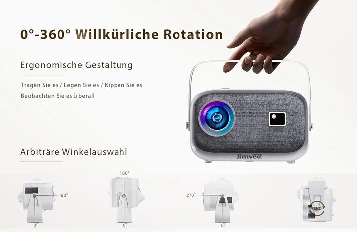 Jimveo プロジェクター　E18 Amazon.co.jp: Jimveo プロジェクター 天井投影 家庭用 1080P