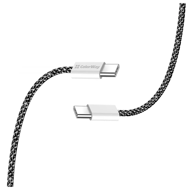 Кабель ColorWay USB Type-C - USB Type-C (M/M), 3.0 А, 2 м, Black (CW-CBPDCC068-BK) - зображення 6