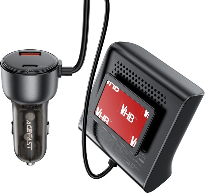 Ładowarka samochodowa Acefast B11 138 W 4 x USB-A + 2 x USB-C Black (6974316282488) - obraz 3