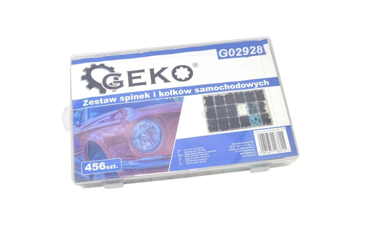 Набор креплений и колков автомобильных – 456 шт Geko (G02928) - изображение 2