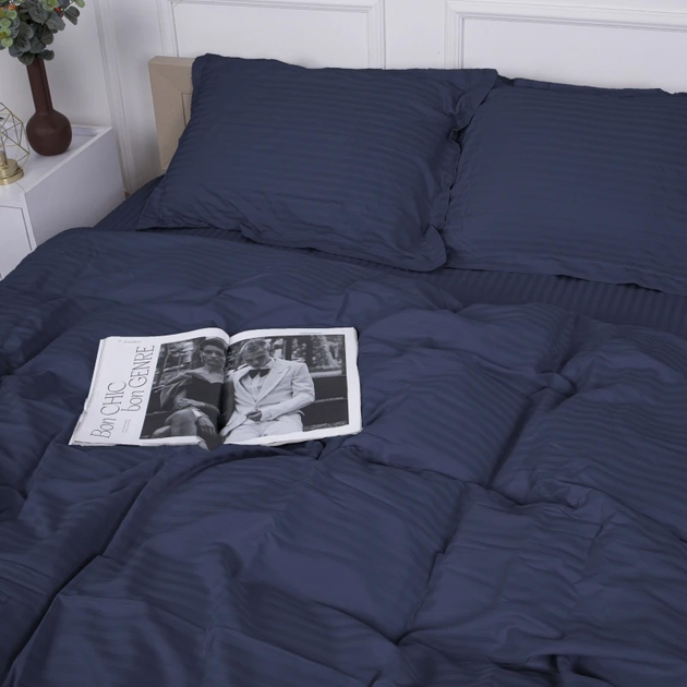 Підковдра MirSon 200х220 Satin Stripe 30-0020 Smoky Blue від Rozetka на платформі USKIDKA Акція на Підковдра MirSon 200х220 Satin Stripe 30-0020 Smoky Blue від Rozetka
