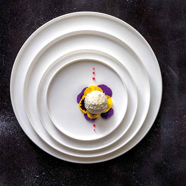 Zestaw talerzy obiadowych La Porcellana Bianca Essenziale Gourmet porcelanowych 26 cm 6 szt (P004400T26) - obraz 8
