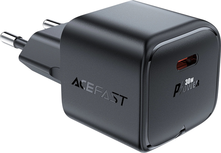 Ładowarka sieciowa Acefast A77 Mini PD 30 W GaN USB-C Black (6974316282662) - obraz 4