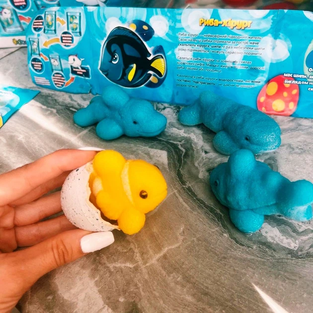 Іграшка, що зростає, в яйці «Ocean Eggs» - Повелителі океанів і морів - Фото 8 Іграшка, що зростає, в яйці «Ocean Eggs» - Повелителі океанів і морів - изображение 8